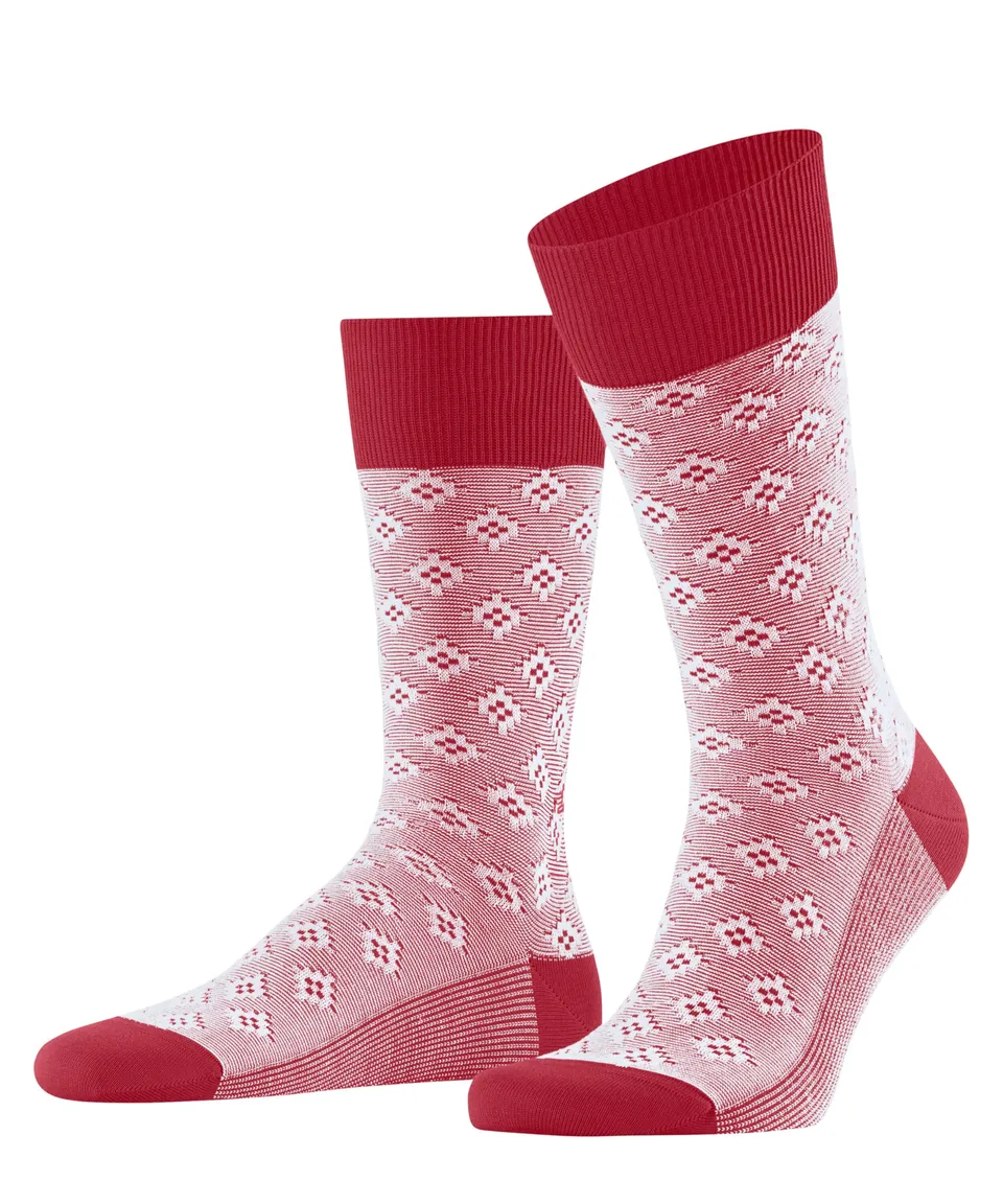 burlington-fresco-flair-chaussettes-homme-mi-mollet-coton-motif-fantaisie image 1