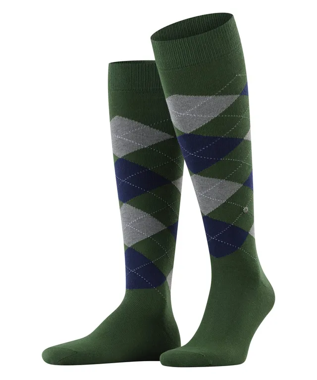 burlington-king-chaussettes-longues-homme-coton-vert-eucalyptus-40-46 image 1