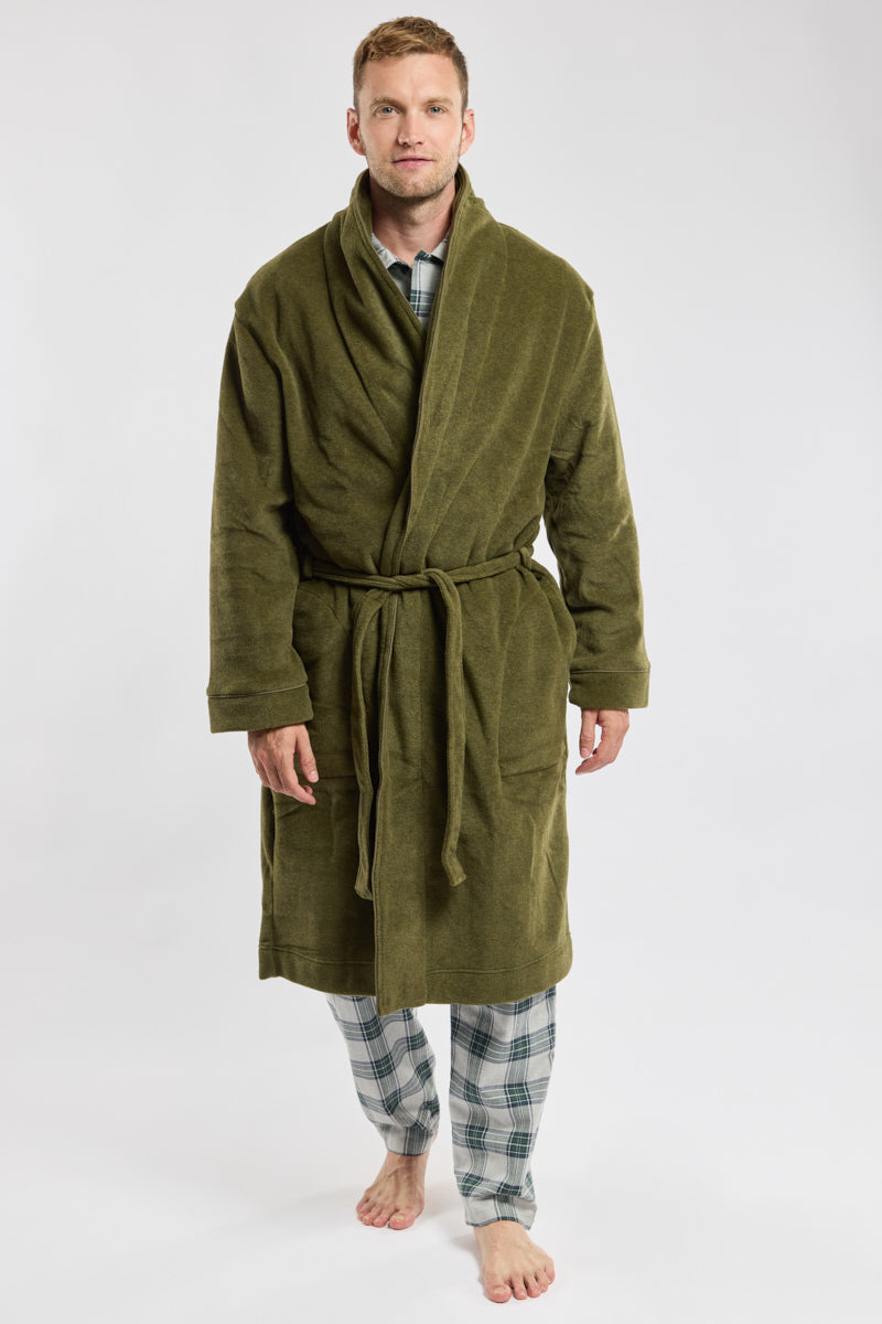 armor-lux-robe-de-chambre-polaire-ceinture-mixte image 1
