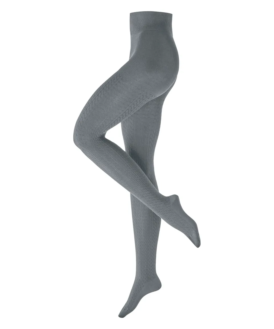 burlington-cosy-cottage-collants-femme-coton-laine-fantaisie-gris-grey-3208-40-4 image 1