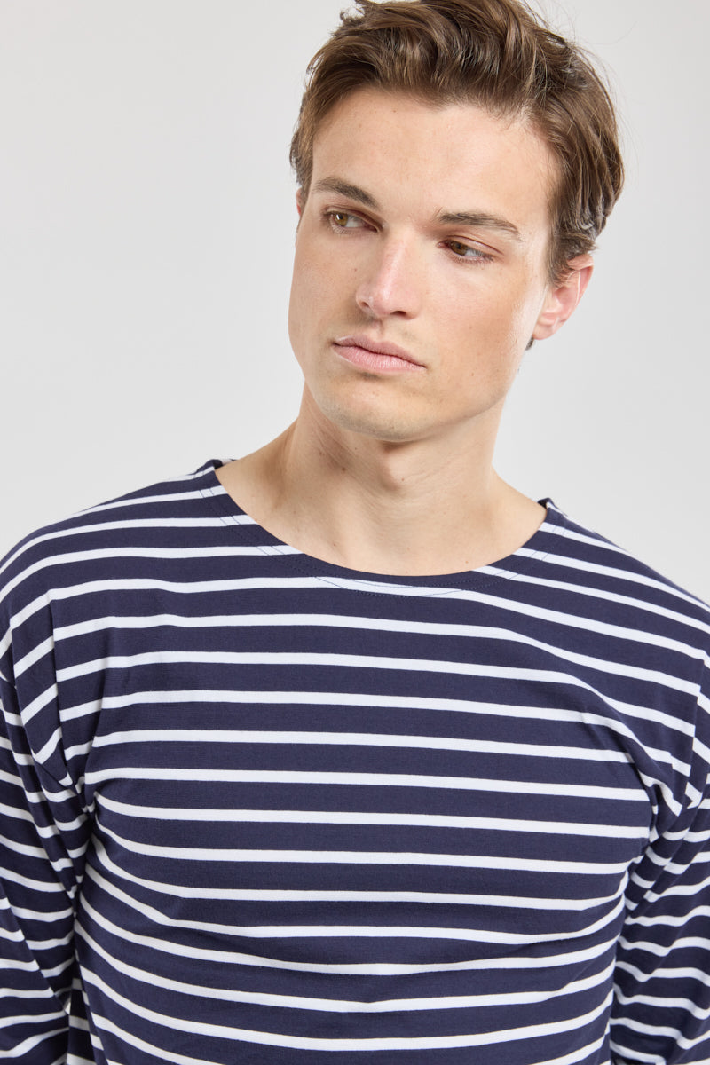 armor-lux-marini-re-beg-meil-homme-coton-l-ger-manches-3-4-col-bateau image 2
