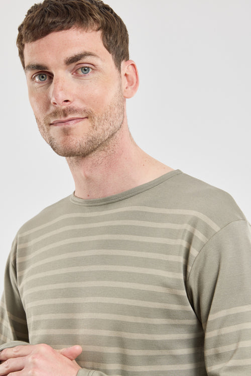 armor-lux-marini-re-bicolore-manches-longues-coton-pais-homme image 4
