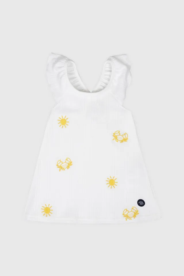 armor-lux-robe-sans-manche-b-b-coton-et-modal-crabes image 1