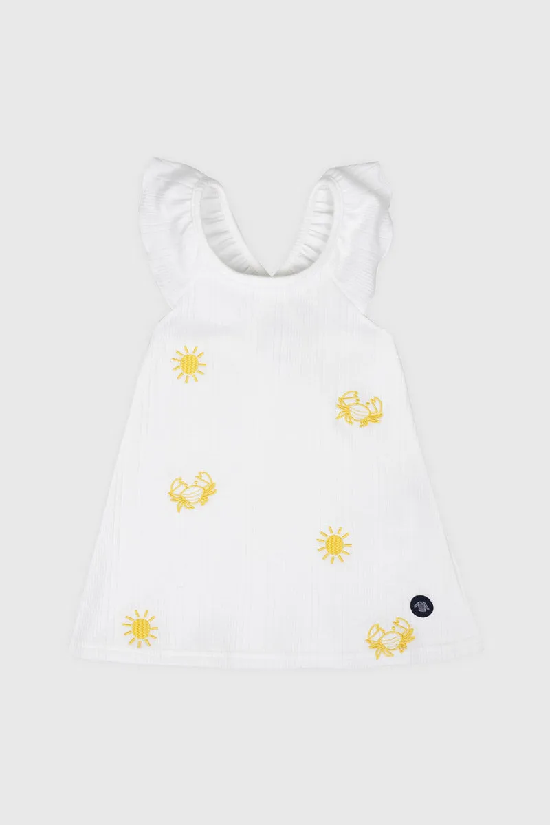 armor-lux-robe-sans-manche-b-b-coton-et-modal-crabes image 1