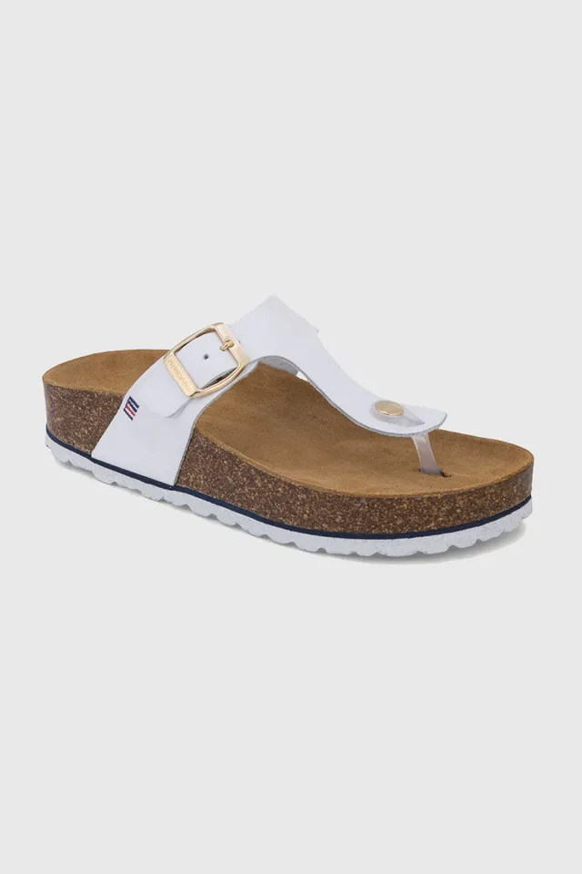 armor-lux-mules-zenith-une-bride-cuir-blanc image 1