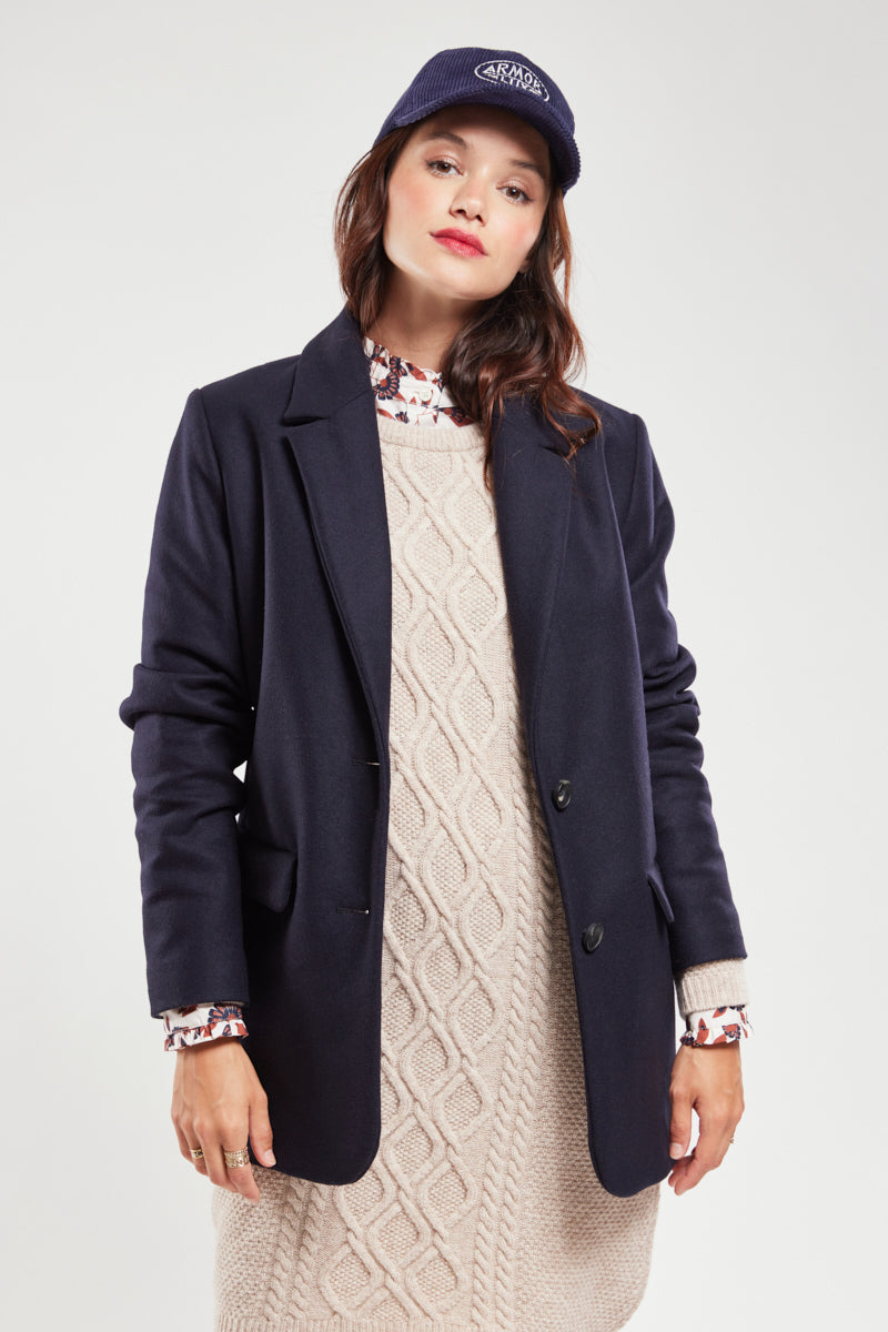 armor-lux-veste-blazer-femme-drap-de-laine image 1