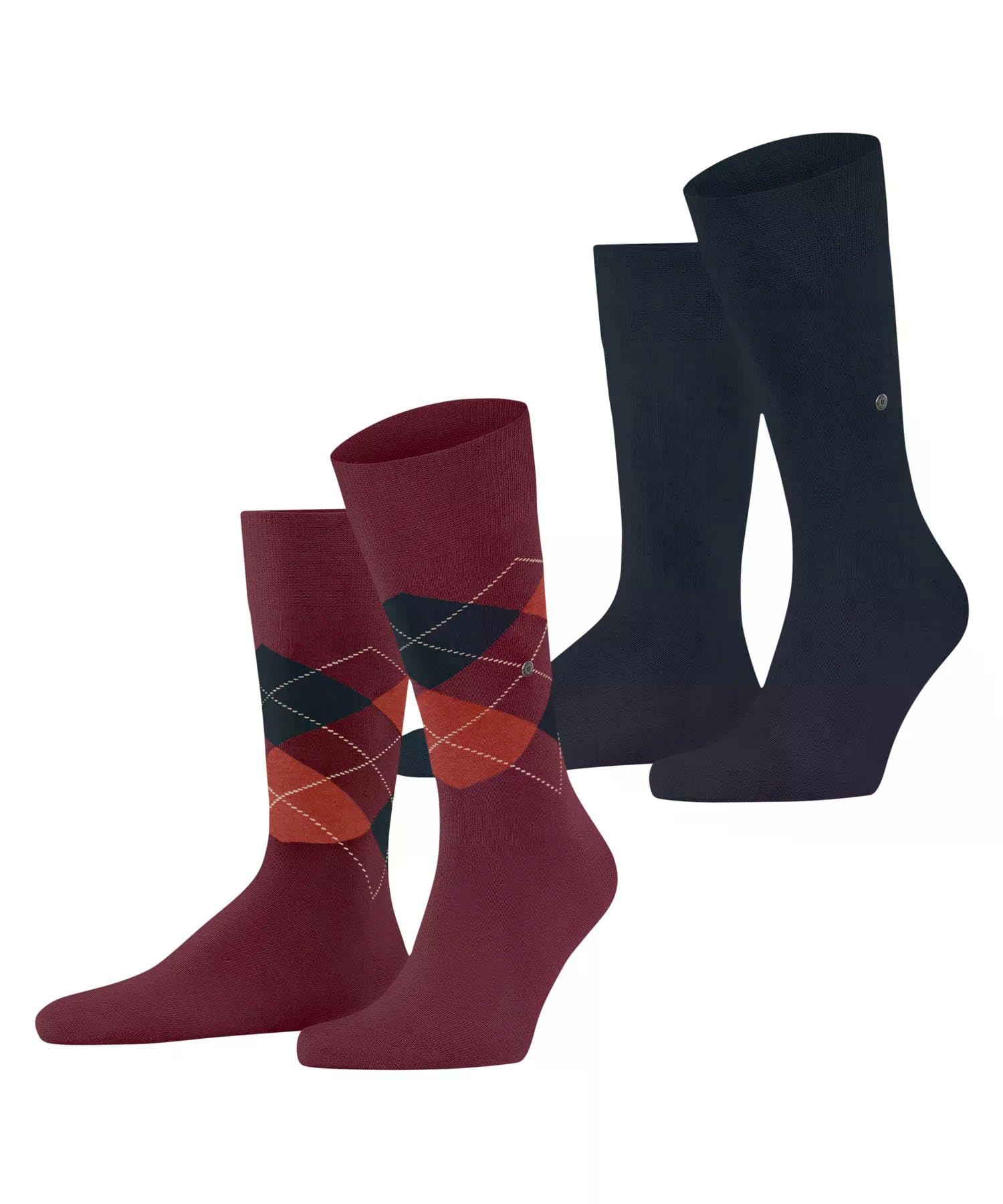 burlington-everyday-argyle-mix-2-pack-chaussettes-homme-coton-respirant image 8
