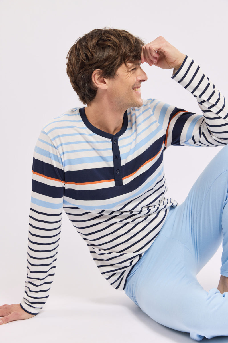 armor-lux-pyjama-ray-homme-coton-l-ger-jersey image 6