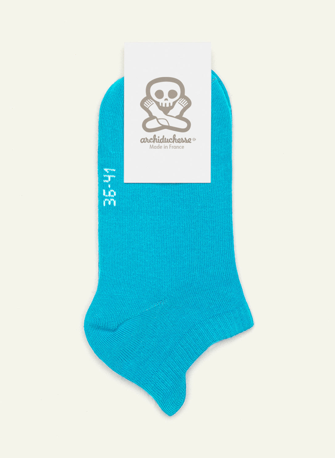 archiduchesse-socquette-bleu-turquoise-socquettes-basses-coton image 5