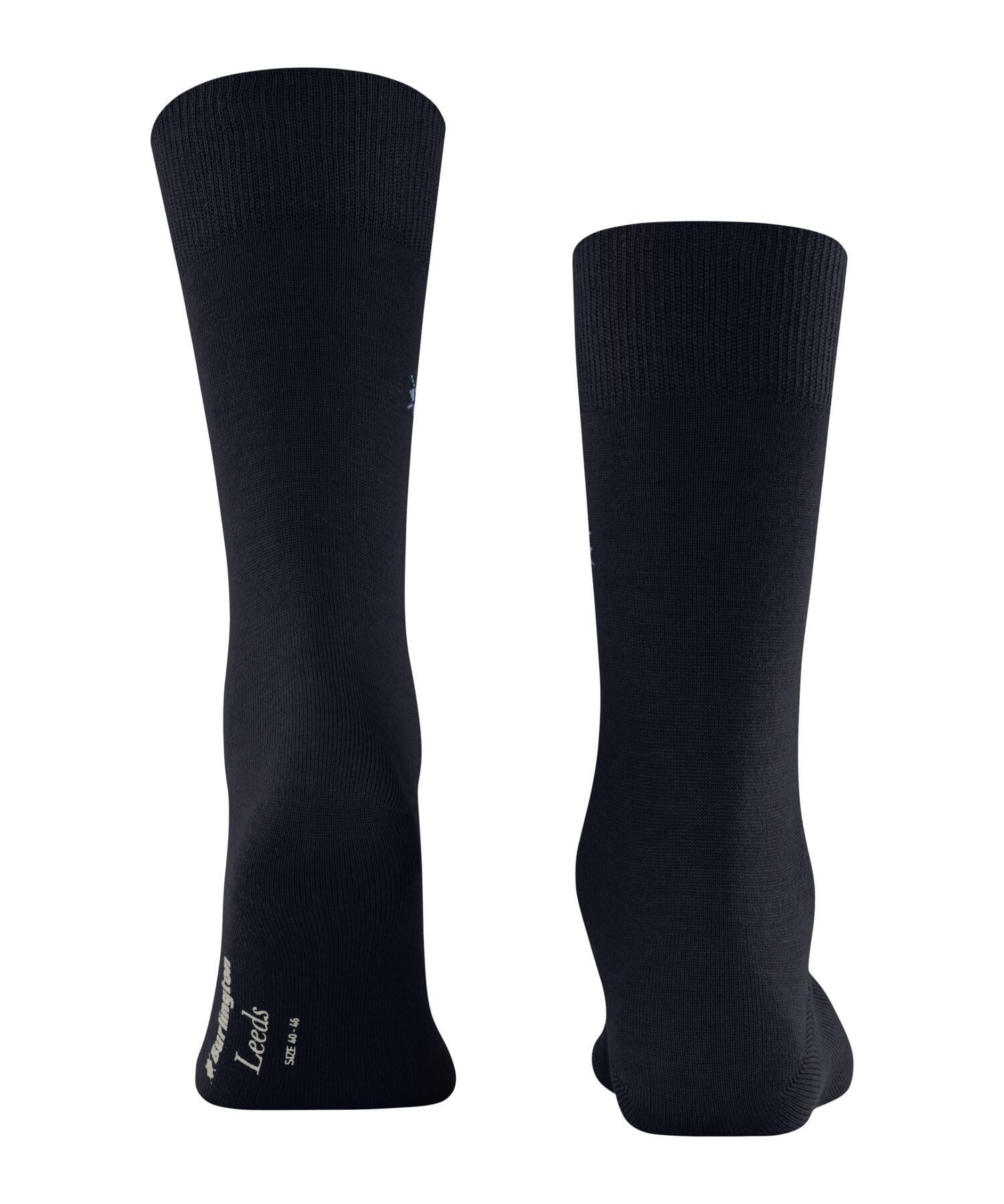burlington-leeds-chaussettes-homme-coton-laine-unies-bleu-marine-40-46 image 2