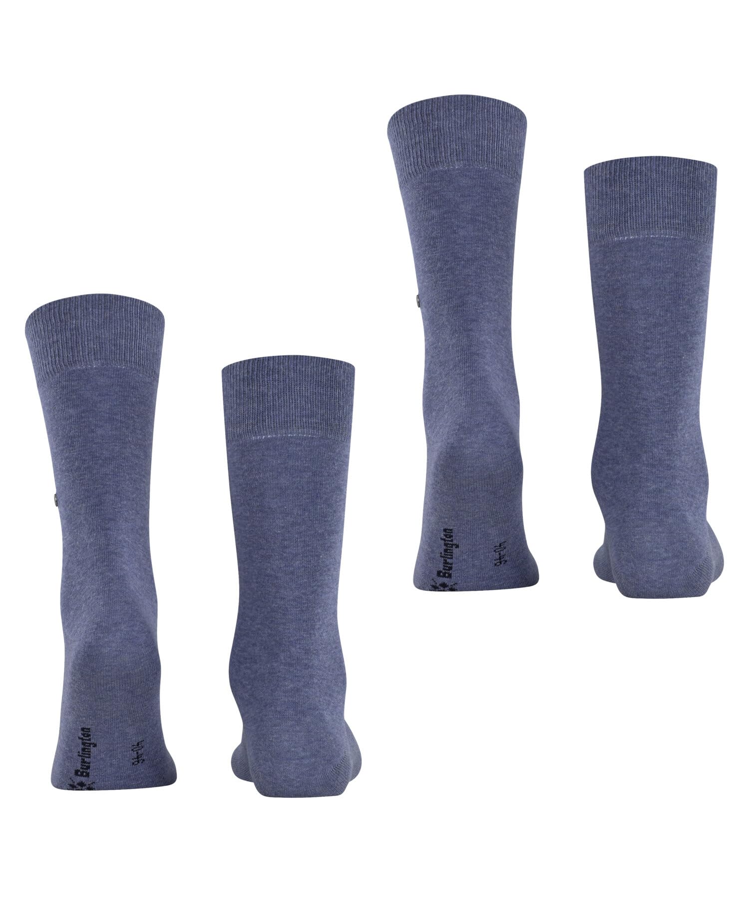 burlington-everyday-chaussettes-homme-coton-lot-de-2-bleu-light-denim image 2
