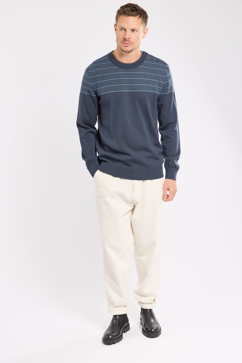armor-lux-pull-marin-jacquard-homme-laine image 3