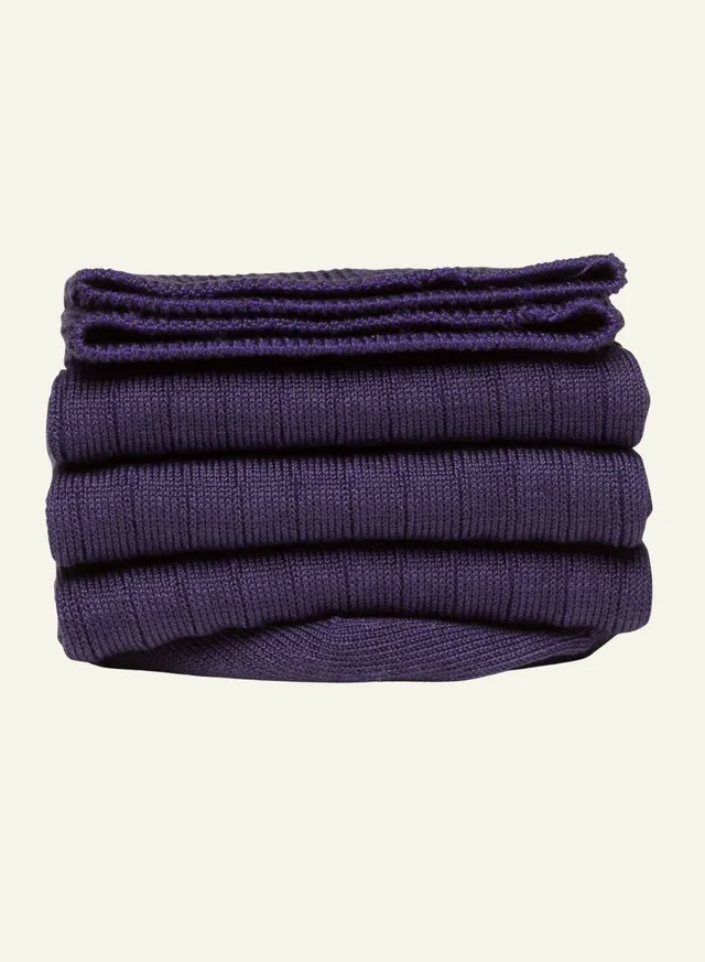 archiduchesse-myrtille-chaussettes-de-luxe-fil-d-cosse-violet-mi-mollet image 1