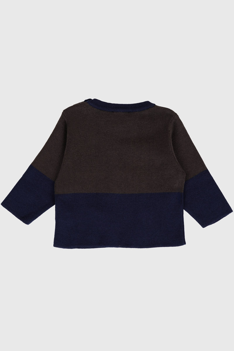 armor-lux-pull-marin-baby-coton-et-laine-badge-baleine image 2