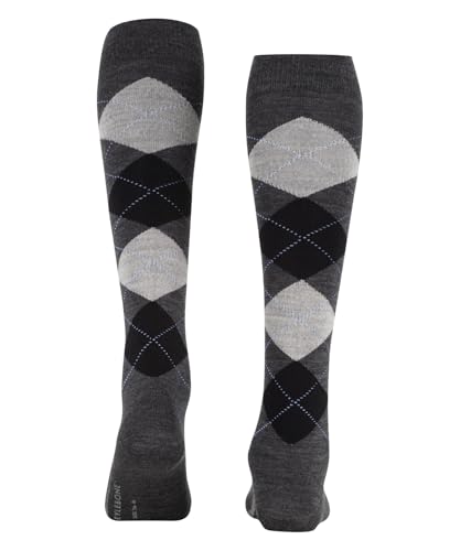 burlington-marylebone-w-kh-chaussettes-longues-femme-laine-gris-asphalt-3180 image 7