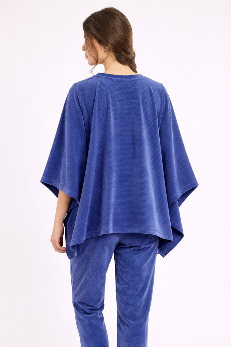 armor-lux-poncho-homewear-velours-taille-unique-75-cm image 2