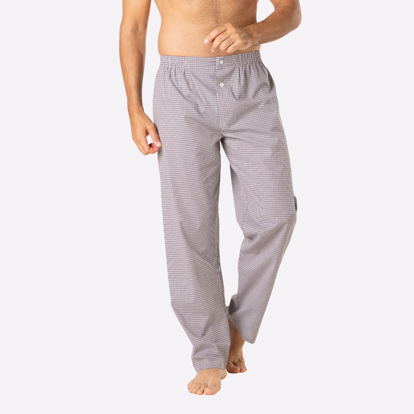 pyjama-long-homme-ouvert-popeline-eminence image 4