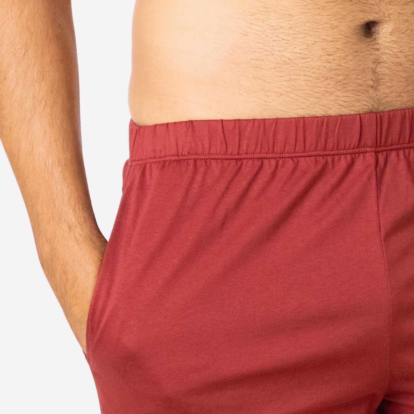 eminence-merceris-pyjama-court-homme-rouille image 3