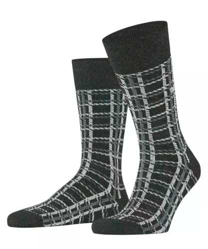 burlington-grid-chaussettes-homme-gris-anthracite-melange-3080-40-46-coton-cache image 7