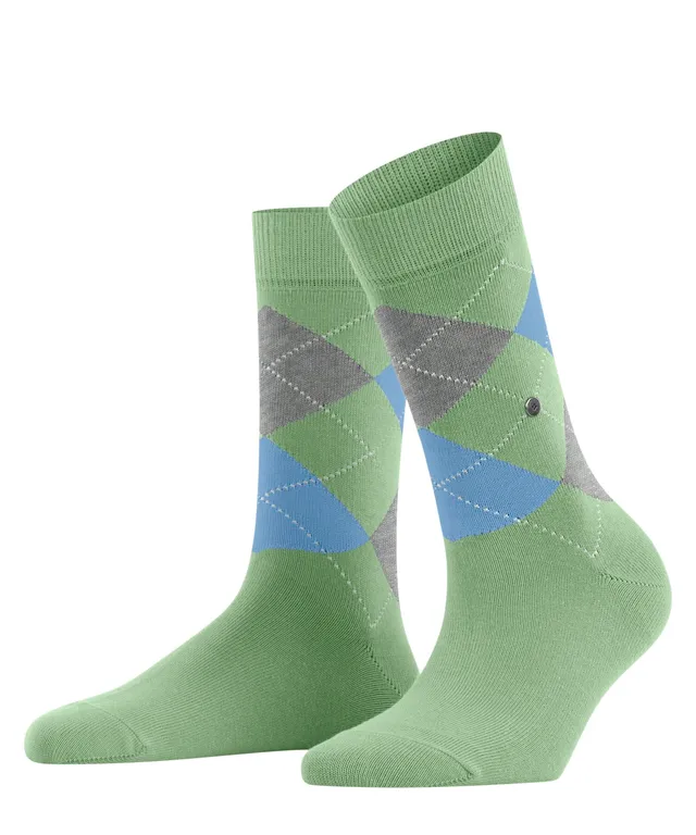 burlington-queen-w-chaussettes-femme-coton-fantaisie-1-paire-vert-persian-green- image 1
