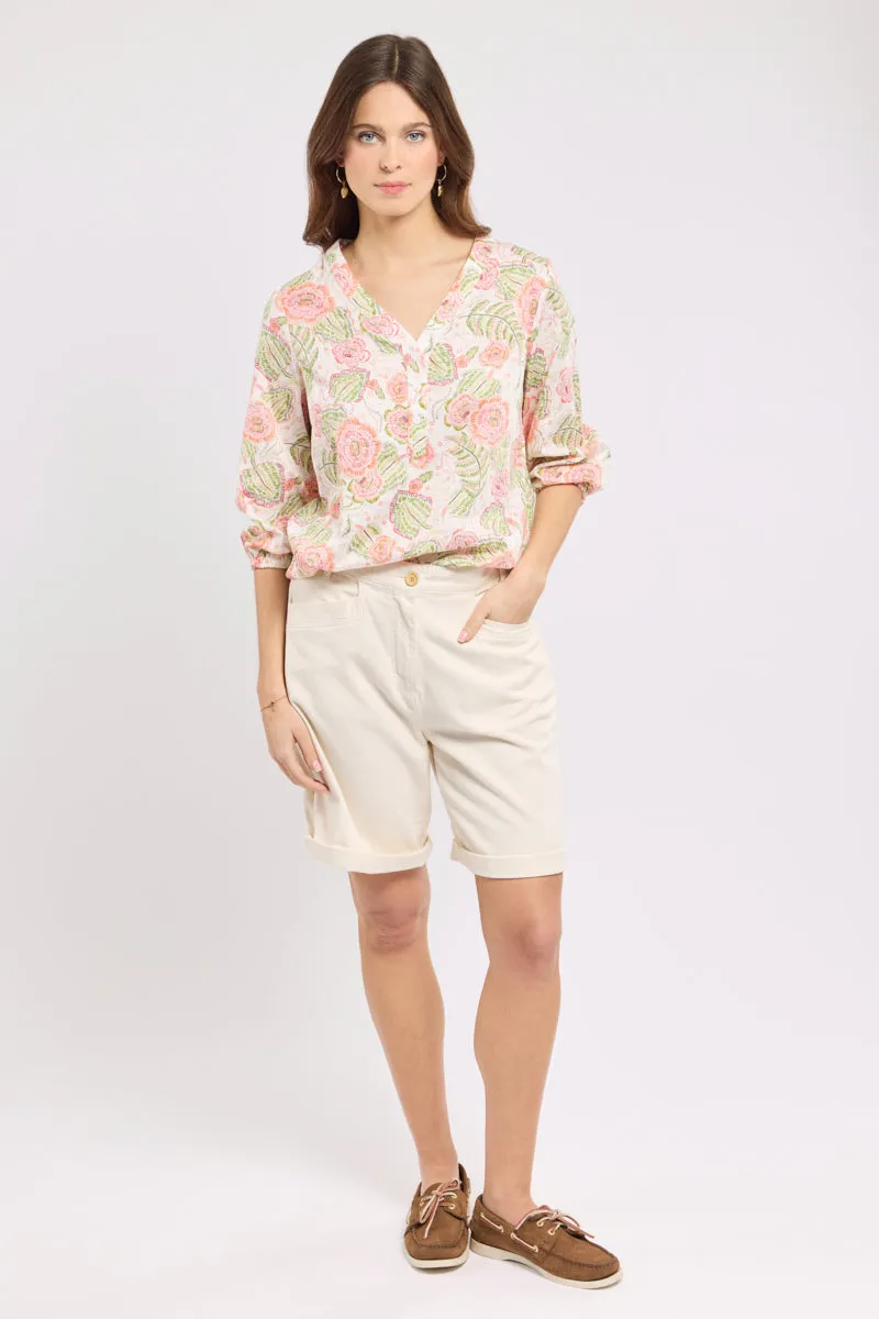 armor-lux-blouse-imprim-e-florale-femme-100-coton image 1