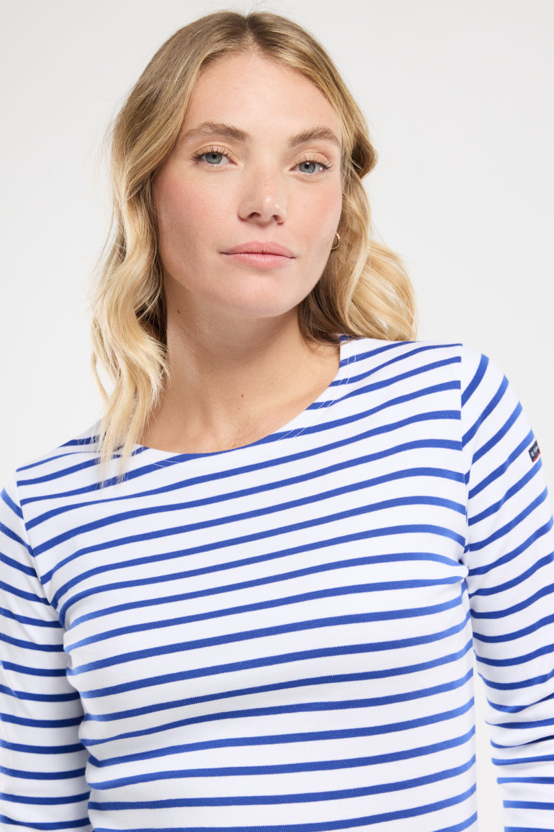 armor-lux-marini-re-lesconil-femme-coton-pais-col-bateau image 2