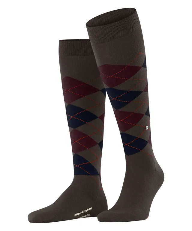 burlington-edinburgh-chaussettes-hautes-homme-laine-marron-40-46 image 1