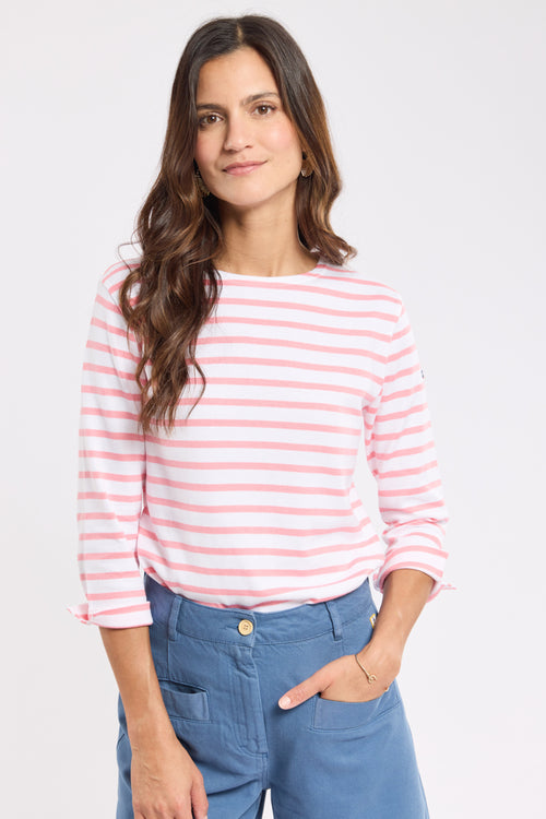 armor-lux-marini-re-h-ritage-manches-3-4-coton-rustique-femme image 5