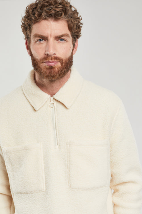armor-lux-sweat-sherpa-unisexe-zip-100-polyester image 7