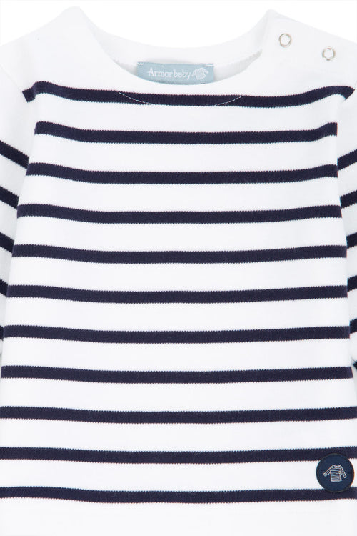 marini-re-b-b-armor-lux-amiral-coton-pais-manches-longues image 3