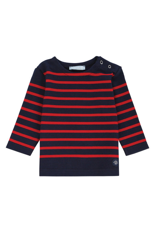 armor-lux-amiral-baby-shirt-marin-manches-longues-coton-pais image 2
