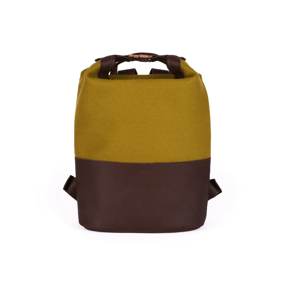 atelier-tuffery-sac-dos-causses-cuir-laine-fran-aise-olive image 1