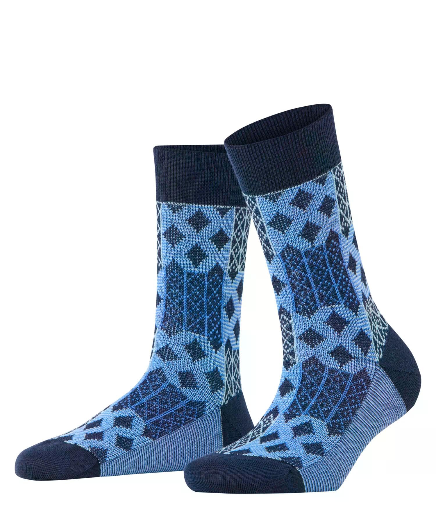 burlington-mosaic-chaussettes-femme-laine-respirante-patchwork-argyle image 7