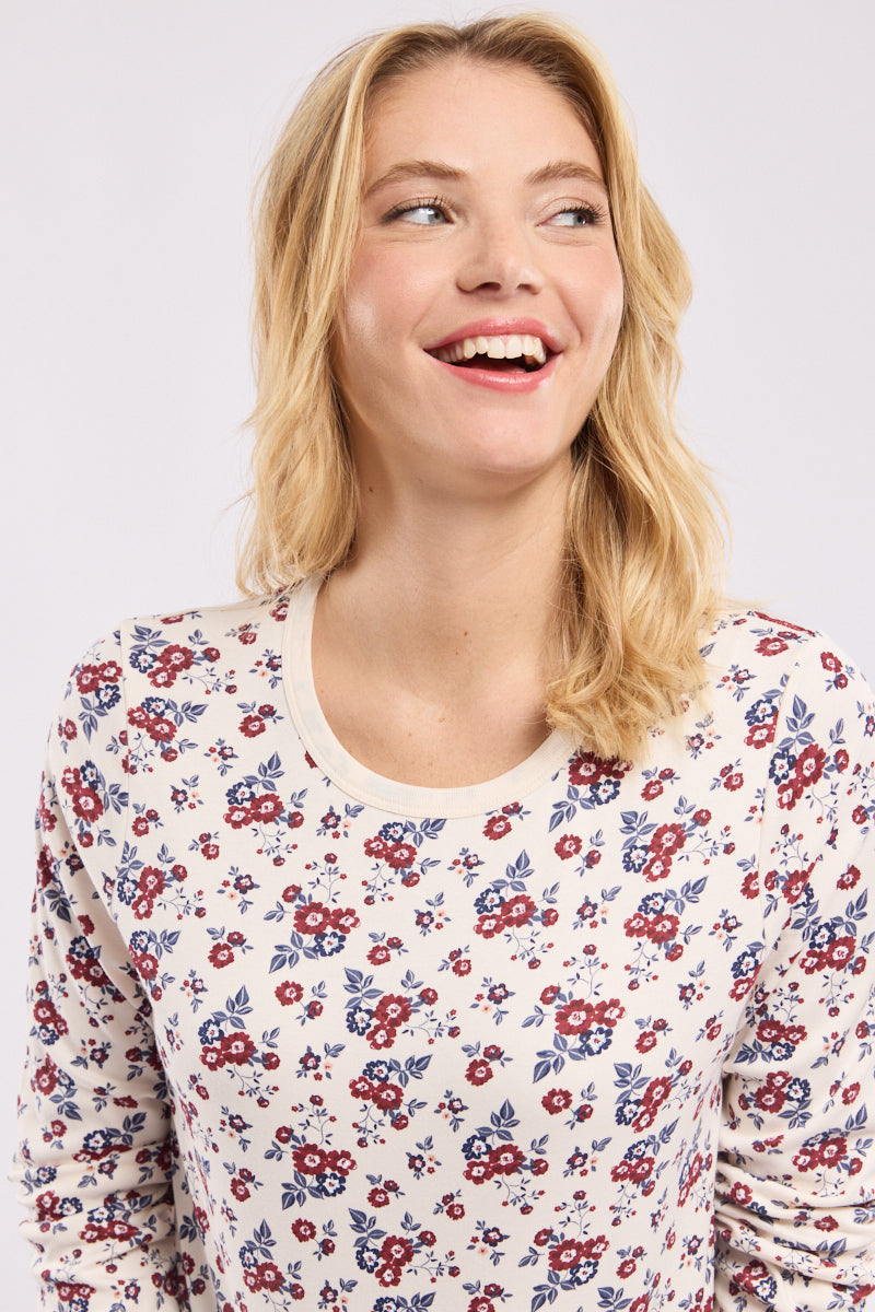 armor-lux-pyjama-fleurs-femme-coton-pais image 3