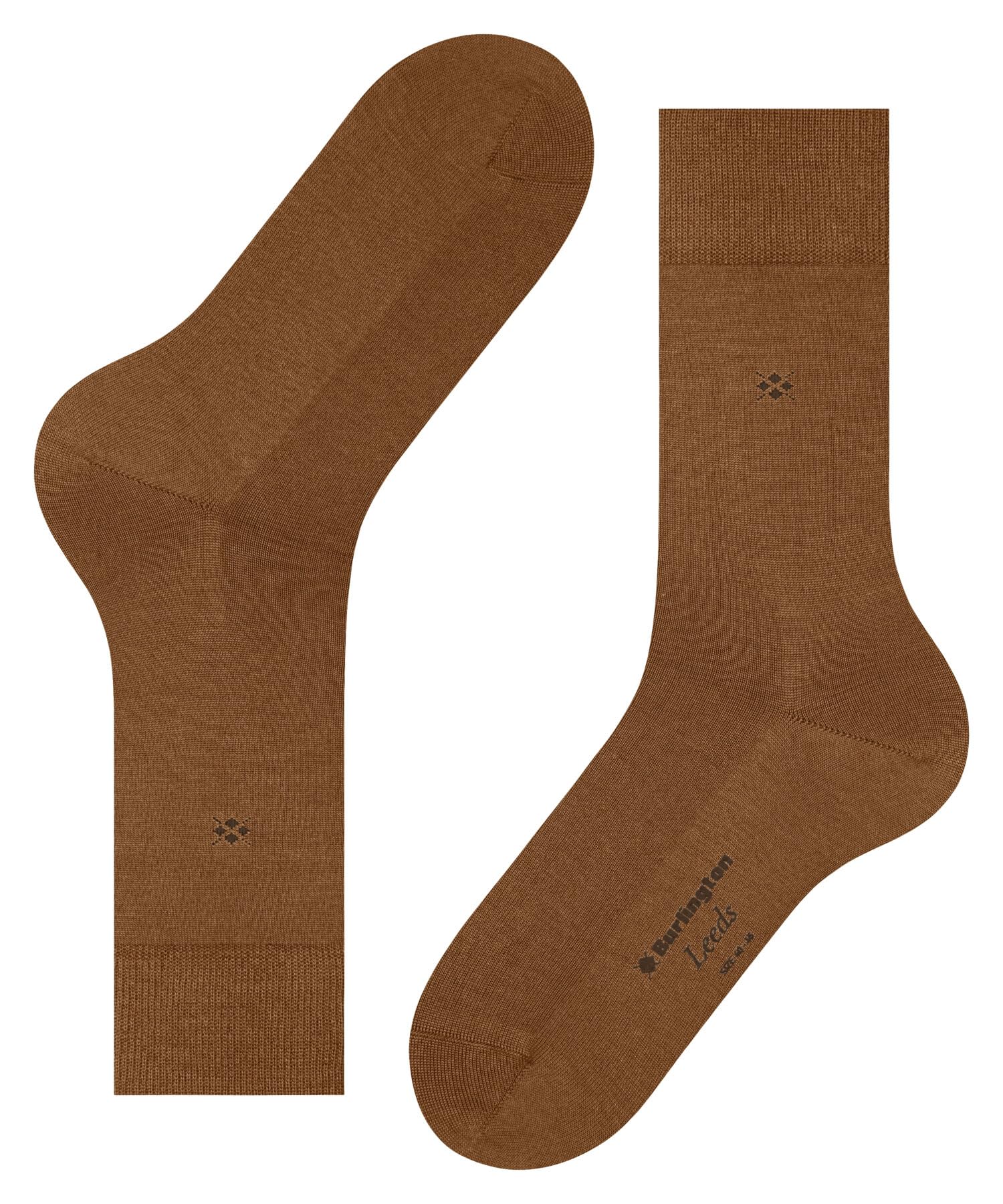 burlington-leeds-chaussettes-homme-marron-caramel-5582-40-46 image 5