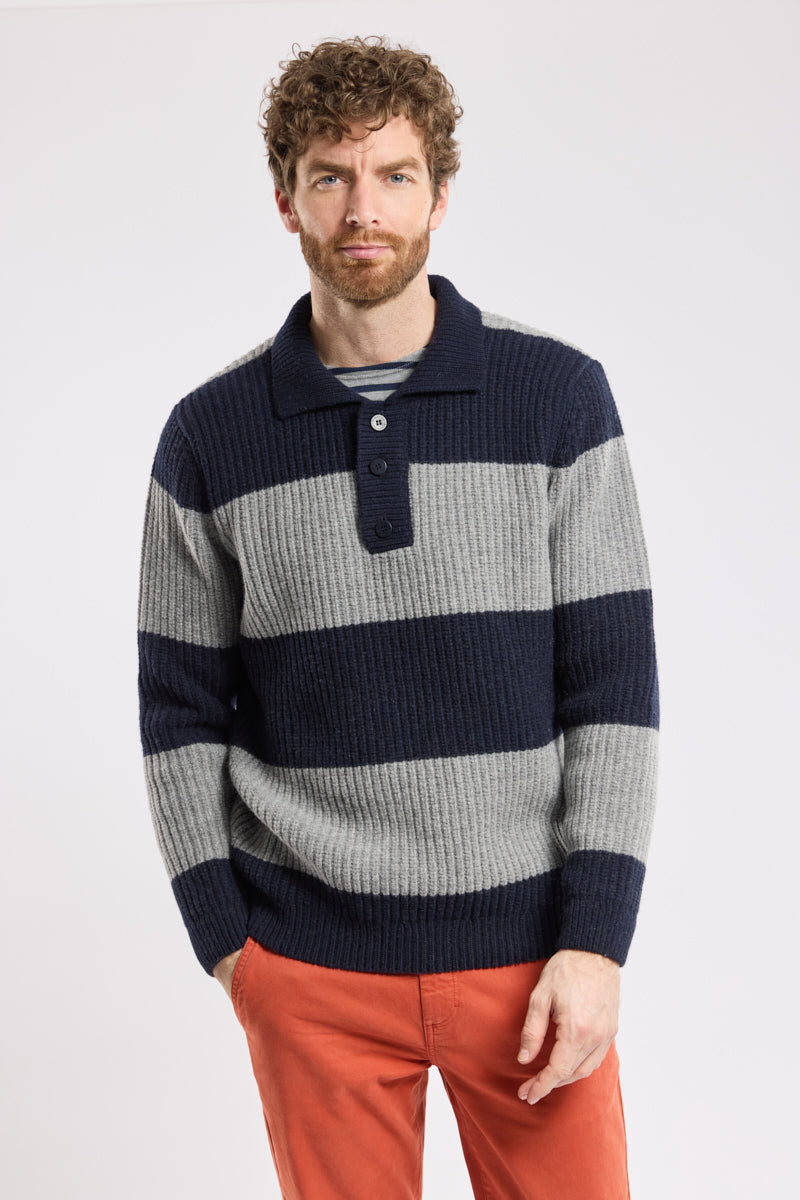 armor-lux-pull-col-polo-heritage-homme-laine image 5