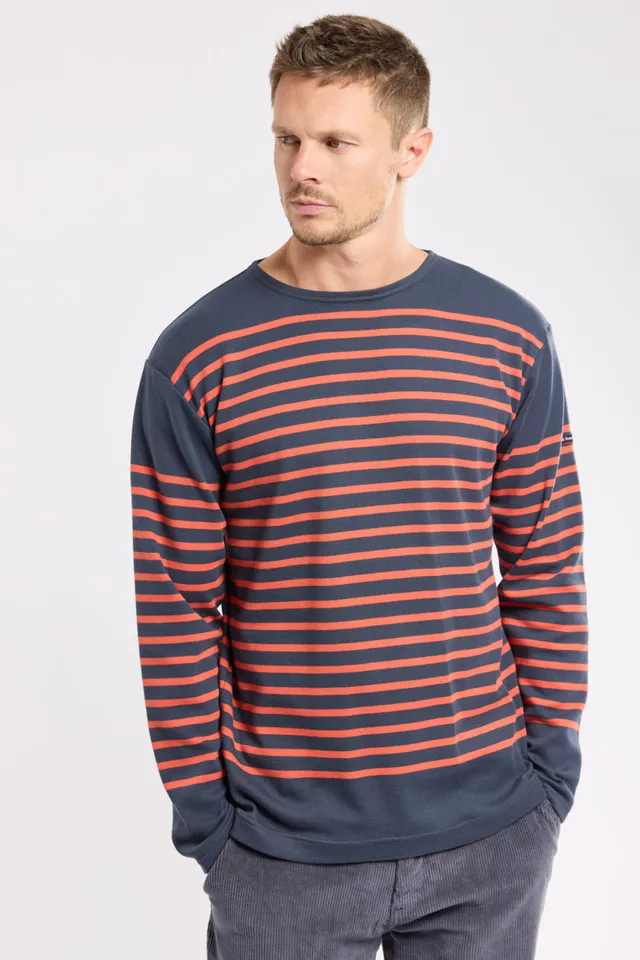 armor-lux-marini-re-amiral-originale-coton-pais-interlock-col-bateau image 1