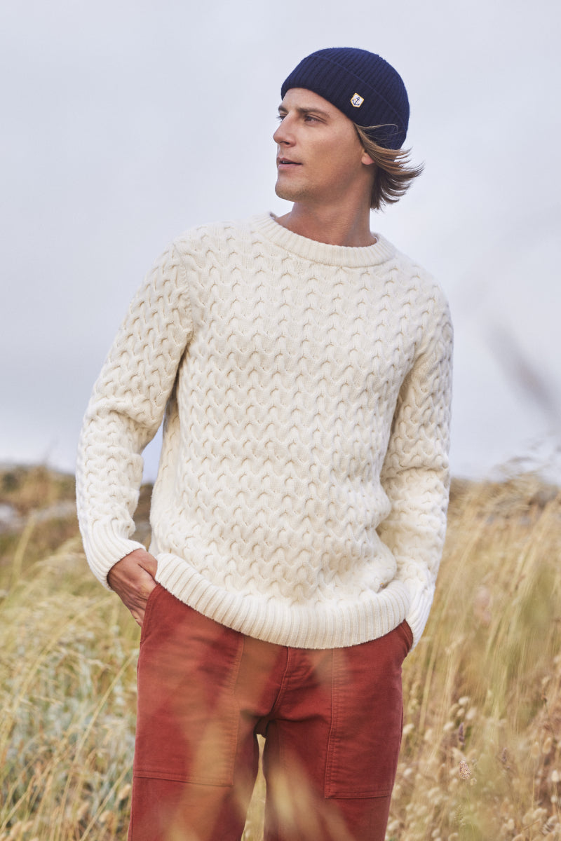 armor-lux-pull-fouesnant-homme-pull-laine-maille-torsad-e-h-ritage image 4