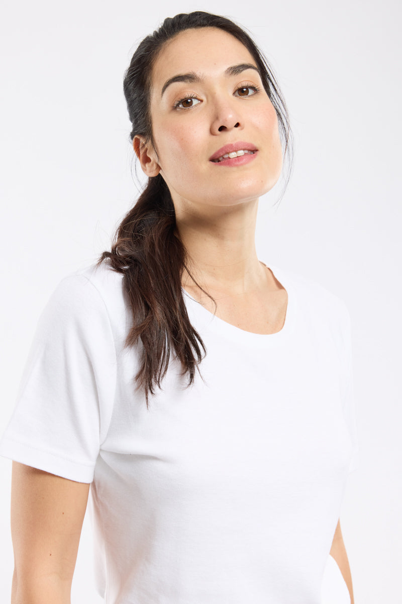 armor-lux-t-shirt-coton-femme-manches-courtes-col-rond image 2