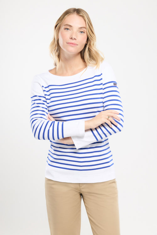 marini-re-amiral-armor-lux-coton-pais-rayures-blanc-bleu image 5