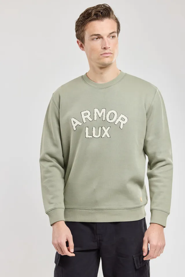 sweat-armor-lux-coton-pais-broderie-bouclette-mixte image 1