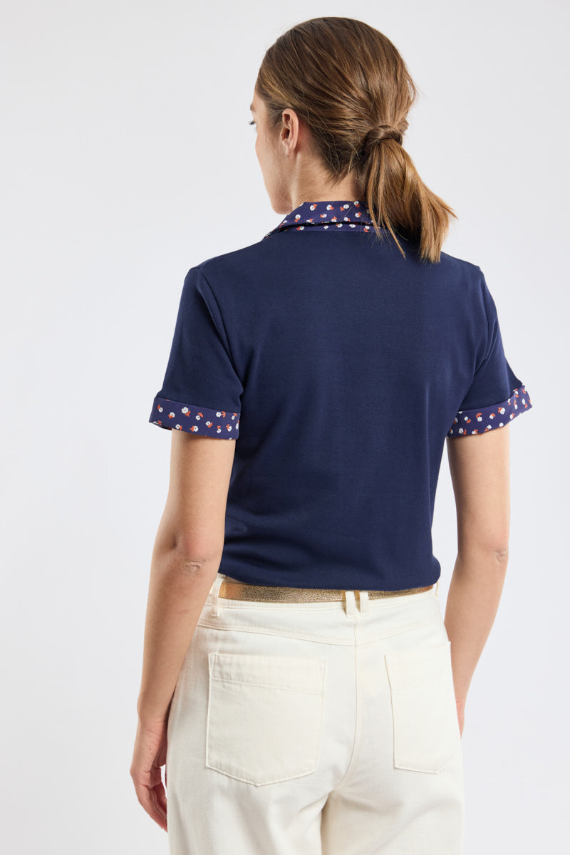 armor-lux-polo-femme-motifs-floraux-coton image 4