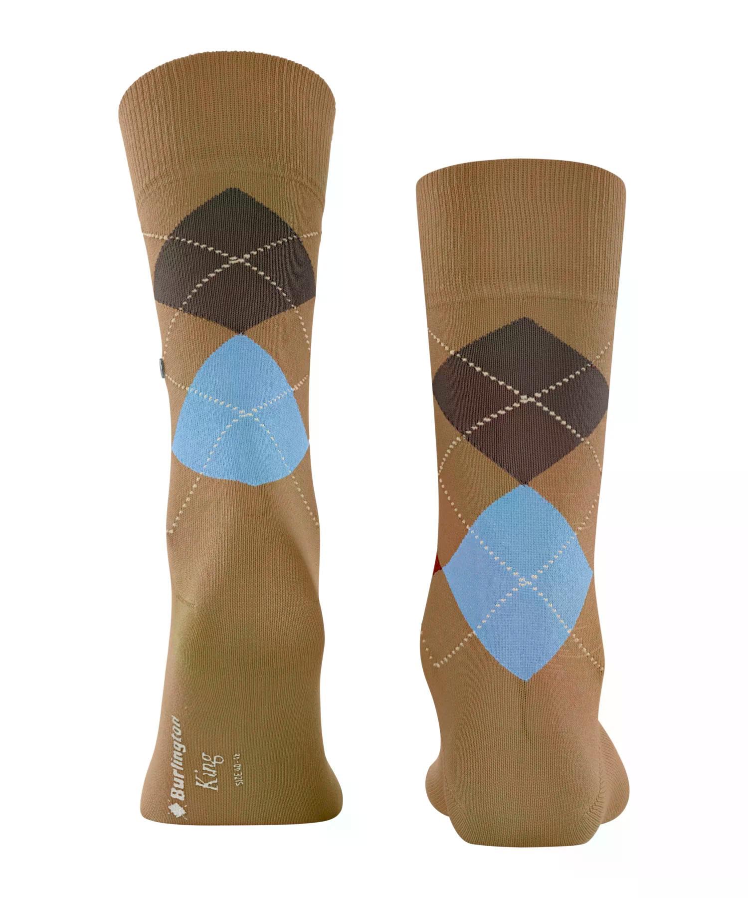 burlington-king-chaussettes-homme-coton-fantaisie-marron-bisquit-5154-40-46 image 2