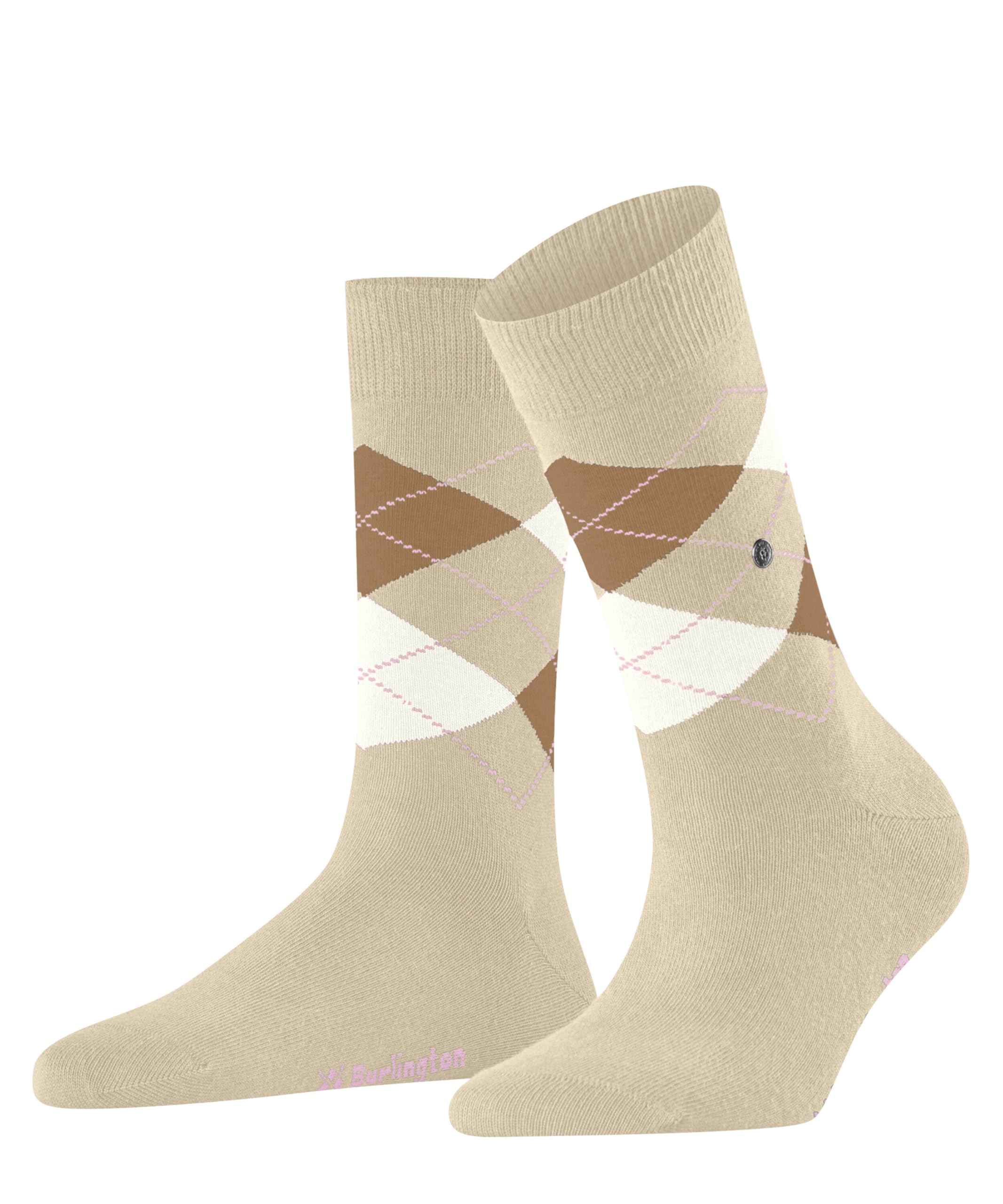 burlington-basic-gift-box-chaussettes-femme-coton-beige-rose-mix-2-paires-36-41 image 4