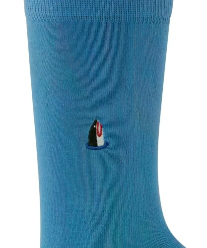 burlington-brit-style-chaussettes-homme-bleu-light-blue-6541-40-46 image 8