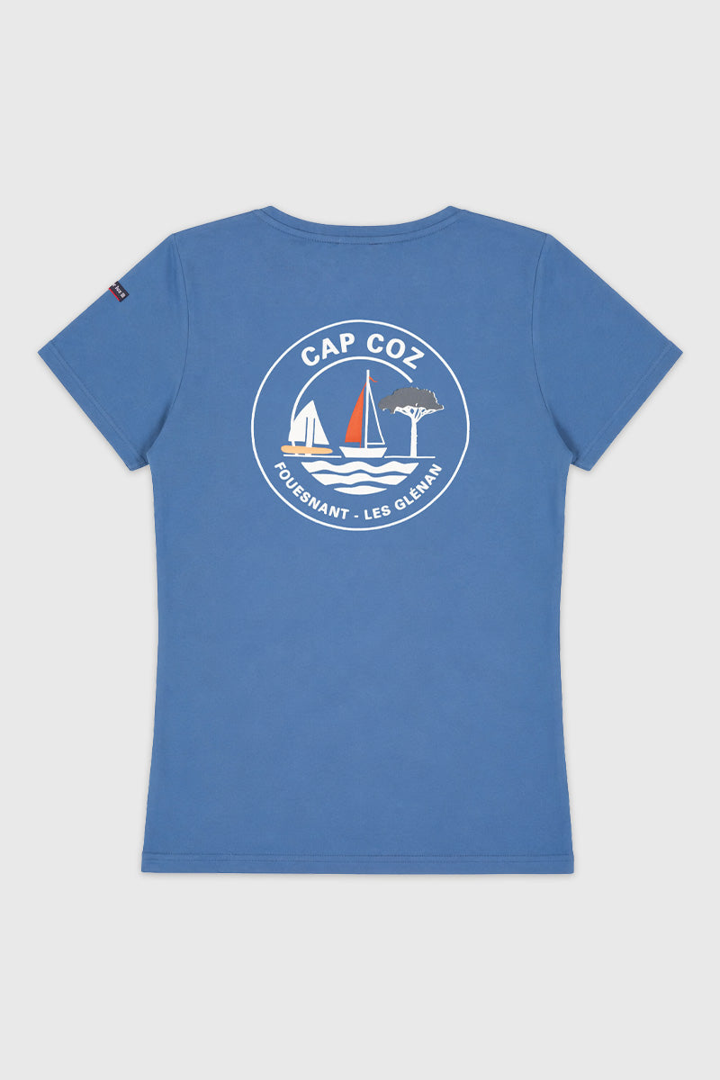 armor-lux-t-shirt-femme-le-cap-coz-2026-col-v-coton image 2