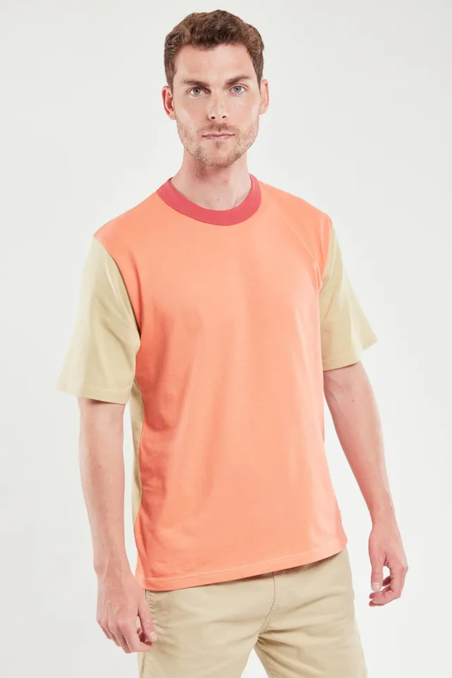 armor-lux-t-shirt-bicolore-homme-coton-bio-coupe-droite image 1