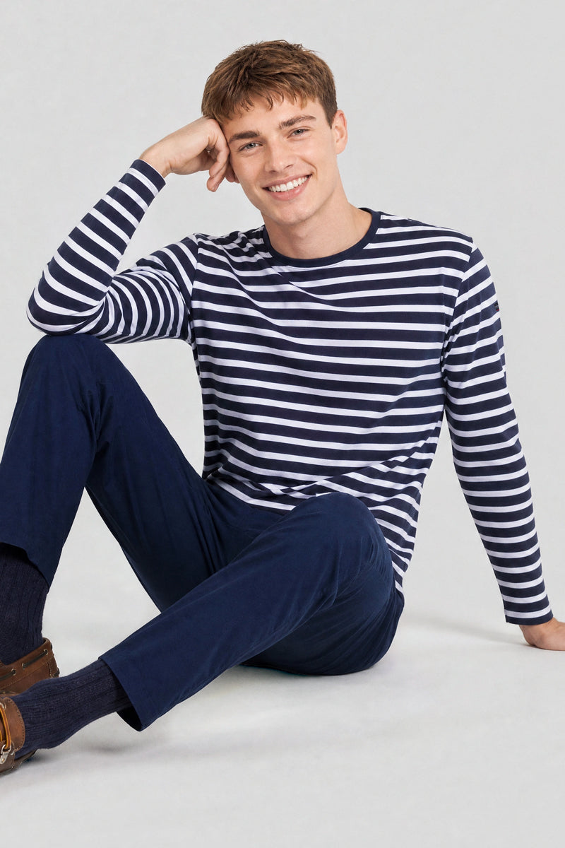 armor-lux-marini-re-crozon-homme-manches-longues-coton image 1