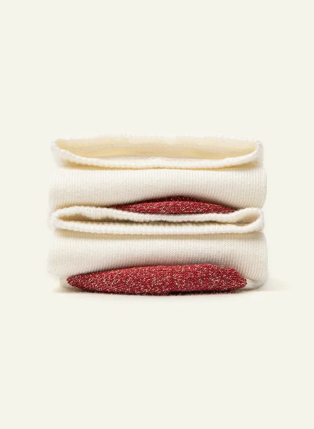 archiduchesse-compl-tement-love-chaussettes-blanches-c-ur-lurex image 1
