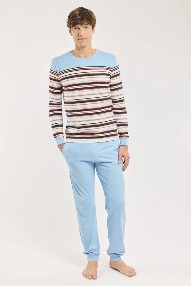armor-lux-pyjama-jogging-ray-homme-coton-l-ger-2 image 1
